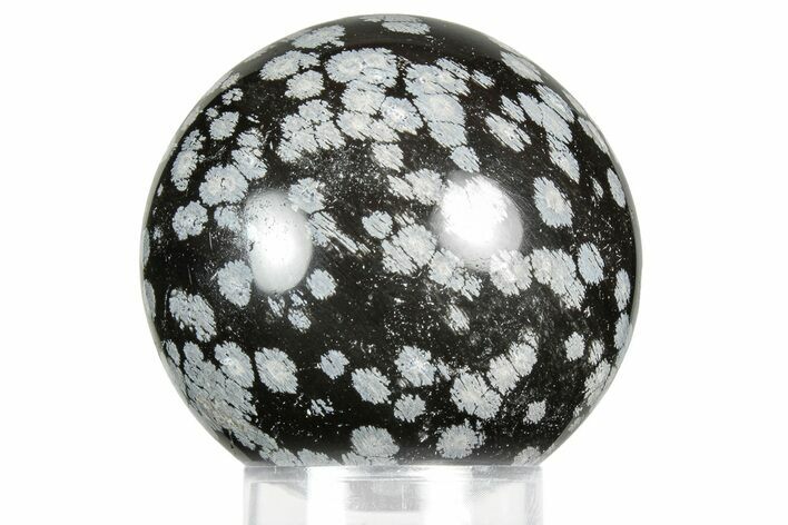 Polished Snowflake Obsidian Sphere - Utah #359929